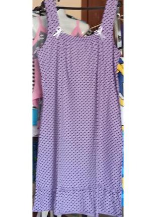 Жiноча нiчна сорочка великого розмiру, батал,р.62,100% бавовна, узбекистан.