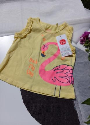 Футболочка/майка на девочку 68 см