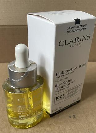Clarins blue orchid face treatment oil масло для лица для обезвоженной кожи, 30ml
