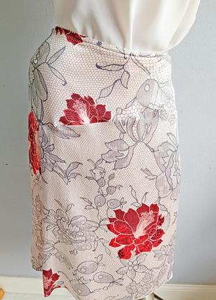 Шовкова спідниця, 100% silk, kenzo jungle