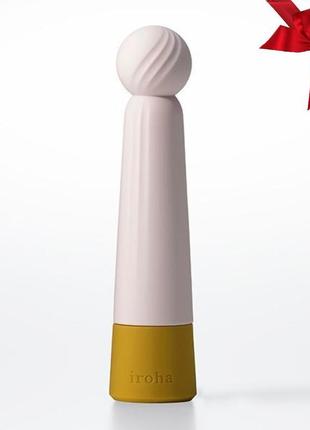 Минивибратор iroha rin kogane с экстра мягким кончиком, 4 режима работы, на батарейках  so3325
