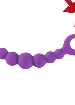 Анальный стимулятор alive bubble chain, силикон, макс. диаметр 3см  al20503