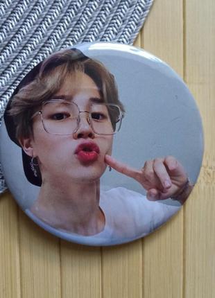 Значок на булавке 7.5 см чимин jimin bts