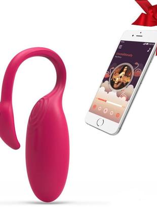 Смарт-виброяйцо magic motion flamingo со стимулятором клитора, 3 вида упражнений кегеля  so2686