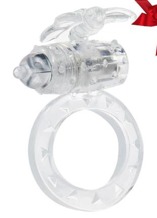 Ерекційне кільце з вібрацією flutter ring vibrating transparant