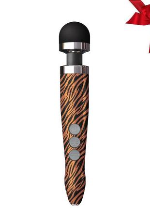 Вібромасажер doxy die cast 3r - tiger, дуже потужний, перезаряджуваний, металевий корпус
