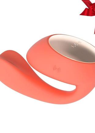 Смарт-вибратор lelo ida wave coral red, вагинально-клиторальный, технология wavemotion, 2 мотора  so8077