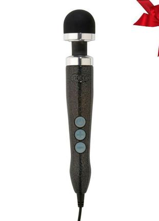 Вибромассажер doxy die cast 3 disco black, очень мощный, питание 220в, металлический корпус  so2604