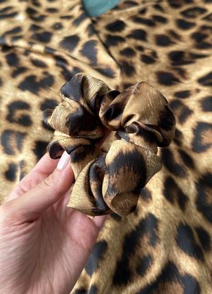 🔥 леопардовые шелковые брюки принт анималистичный лео6 фото