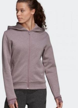 Толстовка на молнии с карманами и капюшоном. adidas  .оригинал