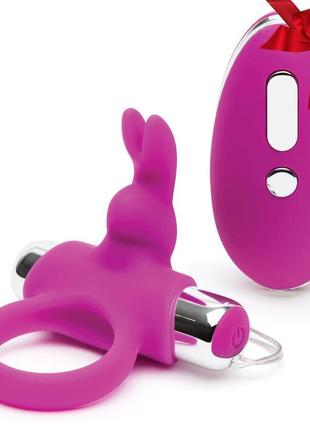 Эрекционное кольцо с вибрацией happy rabbit remote control cock ring  fs75087