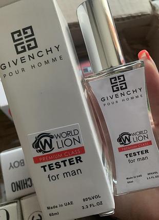 Чоловічий парфум в стилі givenchy pour homme тестер 60 мл