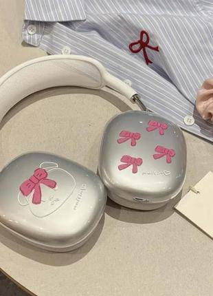 Чехол накладка на наушники с девичьим принтом apple airpods max
