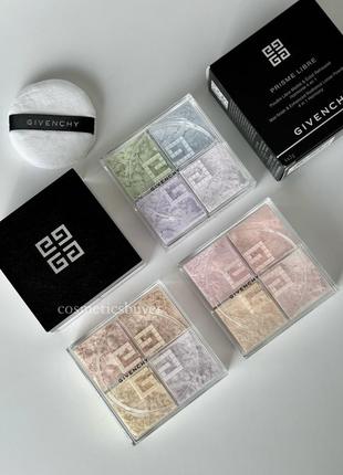Розчипчаста пудра для обличчя живанши givenchy prisme libre mat finish & enhanced radiance loose powder 4 in 1 harmony
