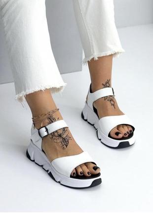 Акція 🔥🔥🔥! стильні шкіряні босоніжки 980  грн