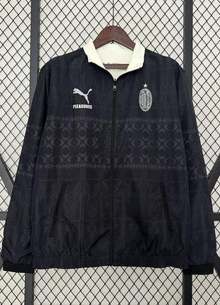 Ветровка милан пума двухсторонняя футбольная форма спортивная куртка puma ac milan