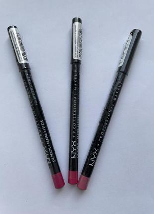 Карандаш для губ nyx professional makeup slim lip pencil 816 fuchsia3 фото