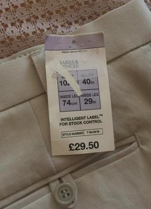 Легкие светлые летние брюки marks & spencer4 фото