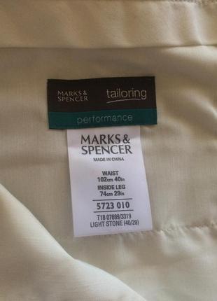 Легкие светлые летние брюки marks & spencer8 фото