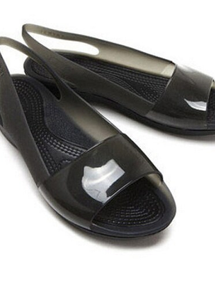 Crocs крокс босоножки сандалии color White sandal black