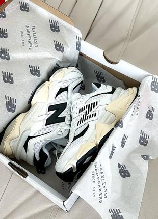 Жіночі кросівки в стилі new balance 9060 “ white/black  “6 фото