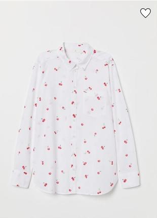 Легка бавовняна сорочка рубашка h&m