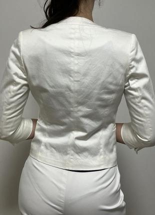 Летний пиджак белый женский orsay3 фото
