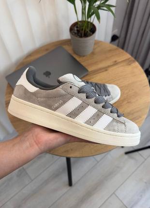 Adidas campus grey white женские кроссовки адидас кампус замша