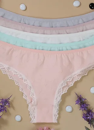 Трусы женские турция nicoletta 5 шт. s, м, l