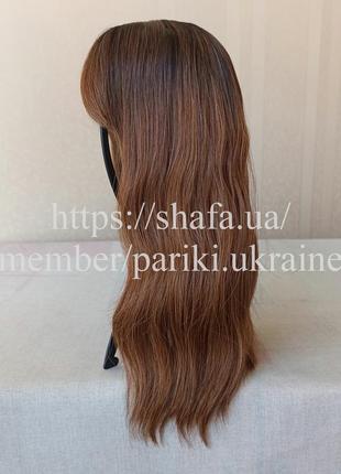 Короткая темная парика, новая, с чёлкой, термостойкая, парик2 фото