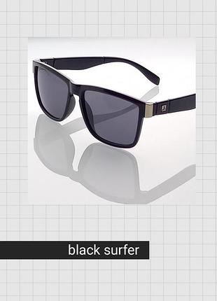 Сонцезахист uv400 о_очки "black surfer" чорні лінзи, allseason, нdr, unisex, світловідбиття, спорт, відпочинок, місто, природа
🔎 #о_окуляри #о_очки