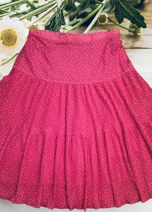 Ефектна плісирована  літня спідниця