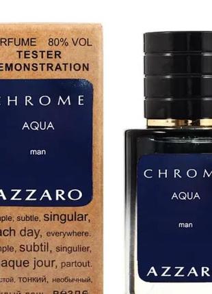 Azzaro chrome aqua teстер lux мужской 60 мл