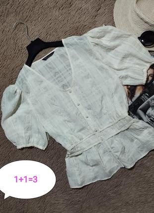 Гарна сорочка з рукавами-ліхтариками/блузка/блуза