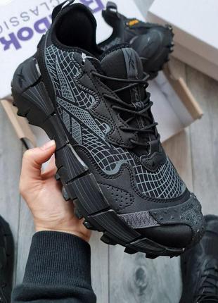 Мужские кроссовки reebok zig kinetica ii пума gore-tex black/gray