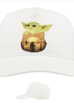 Кепка з принтом baby yoda art 33 фото