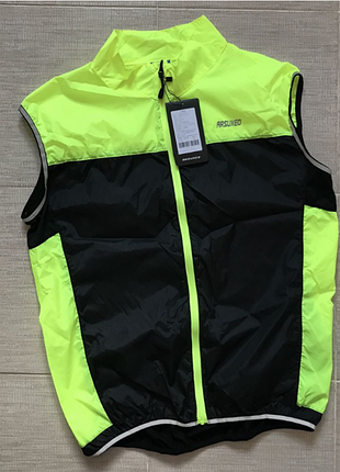 Крутой тренировочный жилет, для велоспорта, бега, от arsuxeo cycling. м