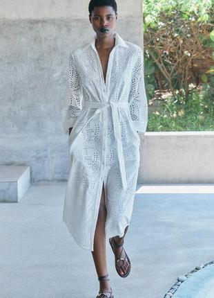 Zara -60% 💛 сукня етно вишивка розкішна котон стильна s, m, l xl