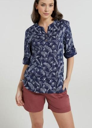 Новая/💯 хлопок/рубашка рукав 3/4 mountain warehouse &country to coast