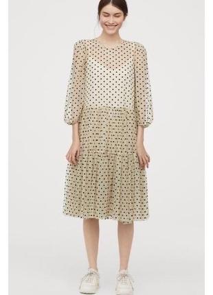 Сукня міді сітка h&m