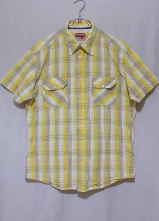 Нова сорочка жовта картата'scotch&soda' 50-52р