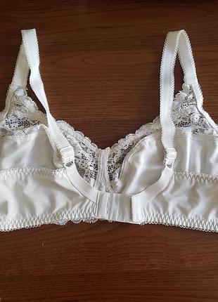 M&s бюстгальтер белый кружевной мягкий без косточек  80e 85d 90c4 фото