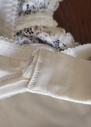 M&s бюстгальтер белый кружевной мягкий без косточек  80e 85d 90c6 фото