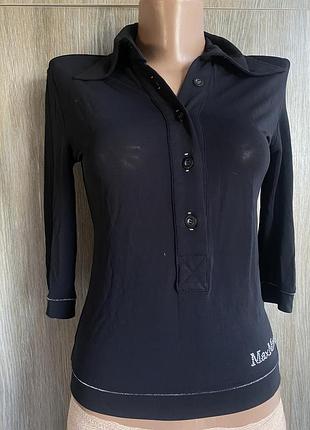 Max mara чорний лонгслів блуза сітка