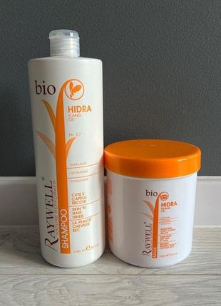 Набір для волосся Moisture Mask 100ml: шампунь 1 л + маска 1л