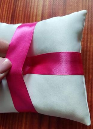 Весільна подушка для обручок, подушечка для каблучок обручок