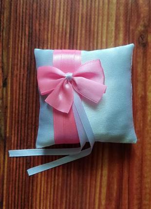 Весільна подушка для обручок, подушечка для каблучок обручок