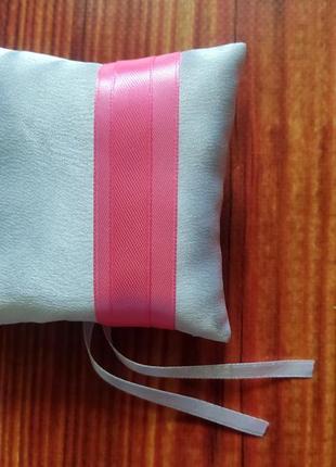 Весільна подушка для обручок, подушечка для каблучок обручок