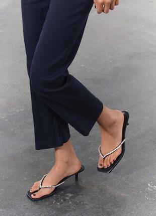 Шлепанцы шлепки туфли zara 1315/410 оригинал ✅ 35 36 37 38 39 40 41 42