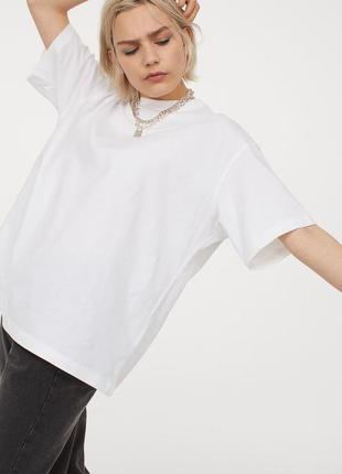 Опять в наличии!!! футболка оверсайз из 100% хлопка в виде h&m
